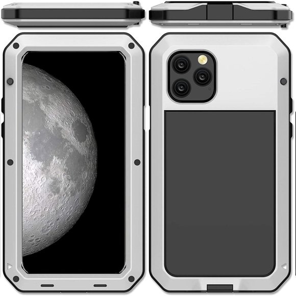 Shockproof Metal Case for iPhone 11 PRO MAX Gorilla Heavy Duty 360 Cover White - Picture 7 of 12